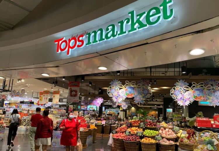 Tops supermarket in Bangkok Thailand